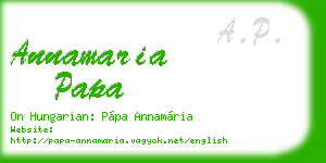 annamaria papa business card