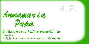 annamaria papa business card